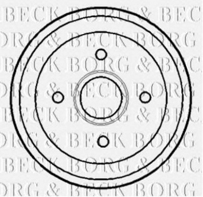 BORG & BECK bbr7116 -  Тормозной барабан
